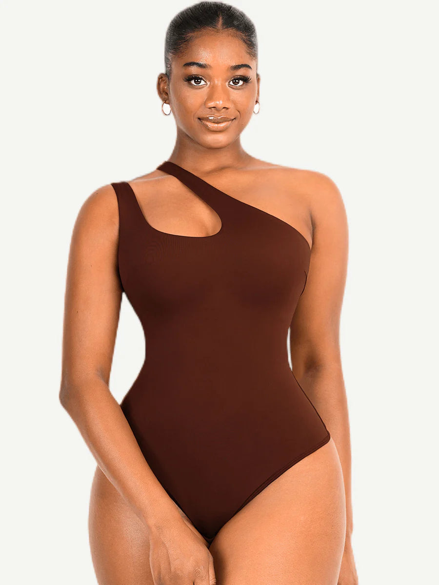 One Shoulder Shapewear Bodysuit