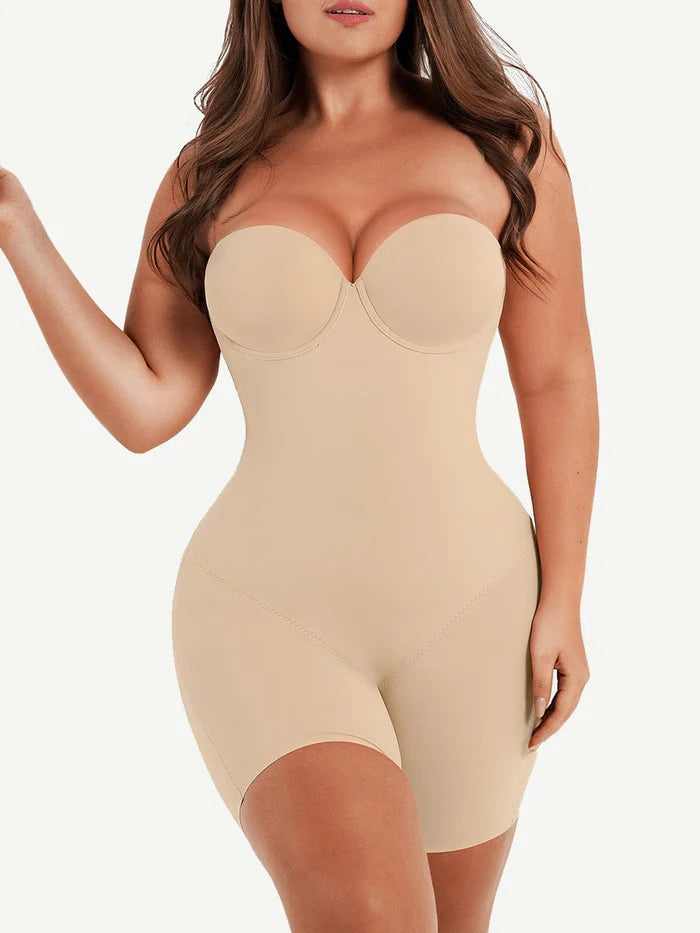 Underwire Push Up Bra Bodysuit